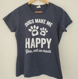 Dogs Make Me Happy tee